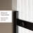 60.in W X 72.in H Single Sliding Shower Door, 1/4 Inch Thick Glass, Stainless Steel Handle, Zinc Roller System, Classy Style, Matt Black Tempered Rollers, Attractive,
