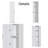 Tall Narrow Storage Cabinet With 3 Adjustable Shelves, Single Door, Space-Saving Design For Small Spaces In Living Room, Kitchen, Laundry, And Bedroom, White-1955009557