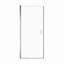 Porte de douche circulaire semi-sans cadre l 32 po x H 72 po avec verre trempé de 1 po d'épaisseur (6 mm)