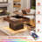 LED Lift Top Coffee Table With Storage-1988220087