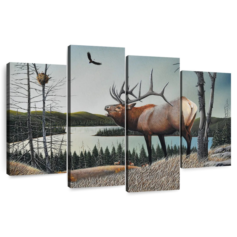 Brampt Bugling Elk, 48" H x 75" W