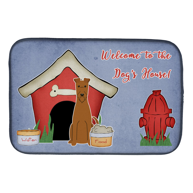 Tapis de séchage terrier irlandais house dog