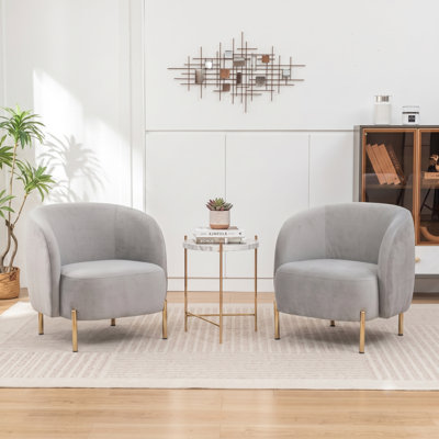 Chaise d'appoint rembourrée Edward