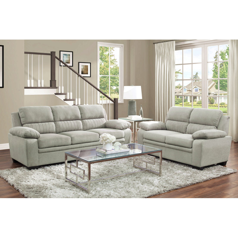 Ensemble de canapé 2 pièces Modern Living, Gris