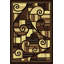 Tapis à motif abstrait brun Cosper-29693650