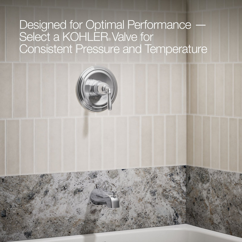 Devonshire Rite-Temp Bath and Shower Trim with Npt Spout and 1.75 Gpm Showerhead, Polished Chrome, Npt