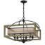 6 - Light Dimmable Lantern Square / Rectangle Chandelier