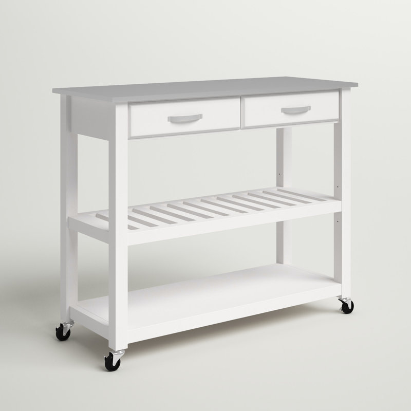Haslingden Kitchen Cart, White