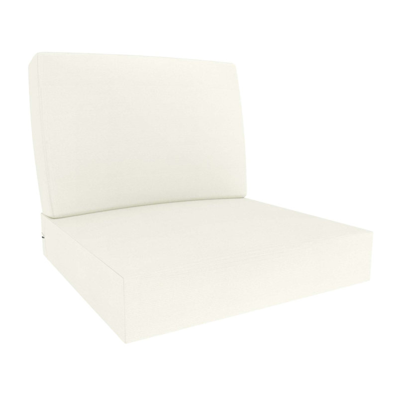 Coussin d'extérieur 28,5 po Sunbrella®, 5" H x 25.5" W x 25.5" D, Gris texturé