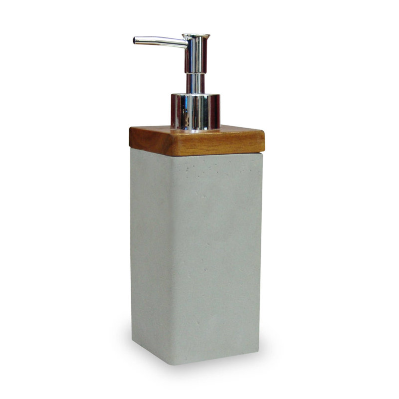 Distributeur de savon liquide Oneita | Meuble-lavabo de salle de bain et évier de cuisine, contient savon, lotion et assainisseur | Bouteille de pompe en pierre