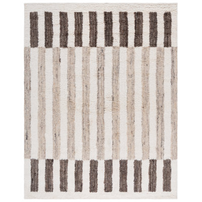 Kairese Hand Tufted Wool Pile Striped Rug