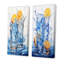 Gin Tonic Tides Cocktail Harmony - ensemble de 2 impressions sur toile-102570048-102570051