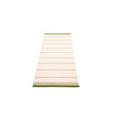 Belle Striped Area Rug in Dark Olive/Cream