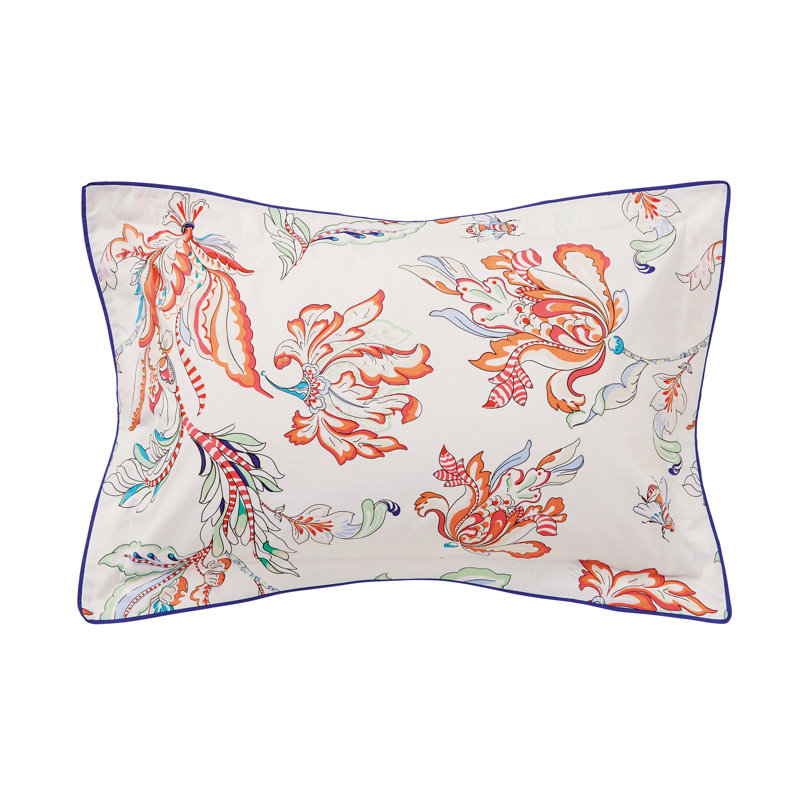 Signature Floral Cotton Cover Set, Super King Duvet Cover  + 2 King Pillowcases