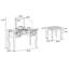 Ensemble de meuble-lavabo classique avec tabouret et tiroirs de couleur blanche