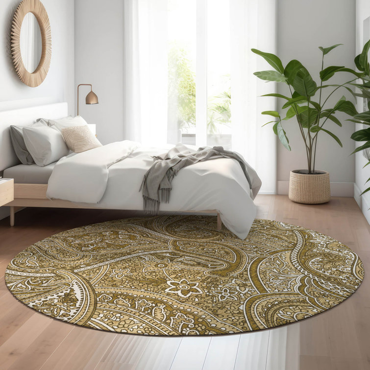 Premium Machine Washable Cerrito Brown Rug