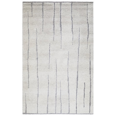 Keagan Charcoal Ivory Hand-Tufted Abstract Wool Rug