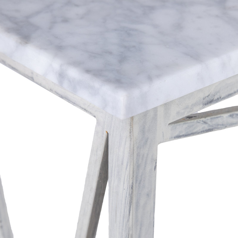 Petite 26" Console Table, Deep Ocean, Carrera Marble