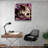 Stunning Decorative Tempered Glass Painting, 19.7 x 19.7 Inches | 100% Tempered Glass, Thickness: 0.16 Inches | UV Printing for Vibrant Colors | Perfect for Home Décor, Living Room or Office Wall Art