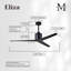 Eliza Outdoor Downrod Ceiling Fan-216976761-216976760
