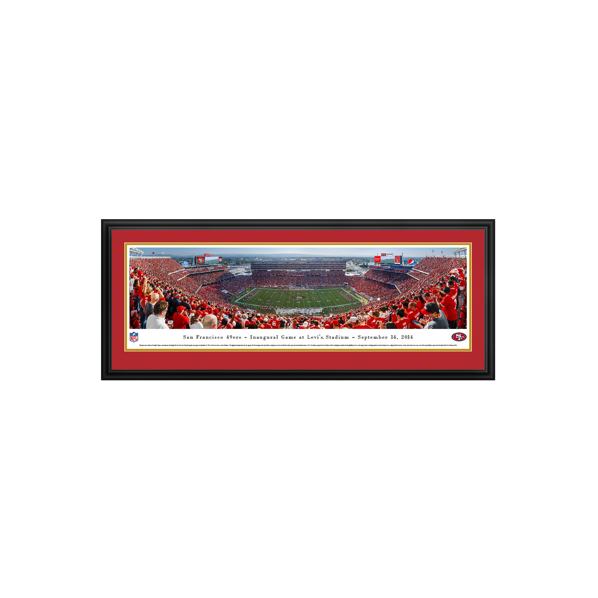 San Francisco 49ers Poster Wall Art - Levi's Stadium Framed Panoramic  Picture