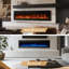 Winslow FLAMEKO Matte Black Fireplace Insert-1996984043