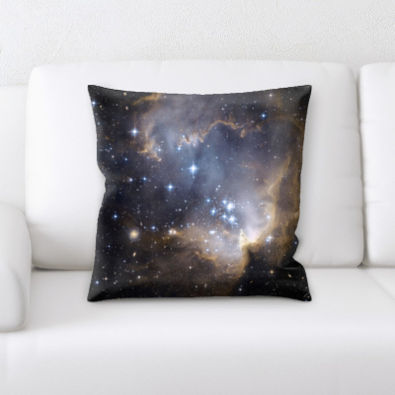 Faux Leather Throw Pillow