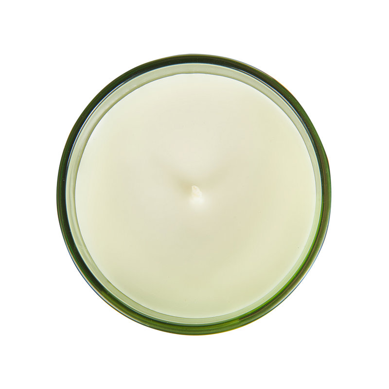Scented Jar Candle, Green/Violet, Floral/Plant