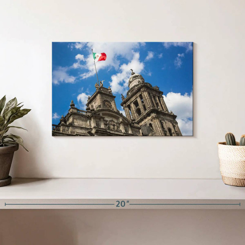 Nicci Flag On Metropolitan Cathedral, 8" H x 12" W