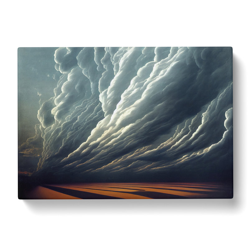 Cloudy Sky Over Land - Wrapped Canvas, 35cm H x 50cm W x 3cm D