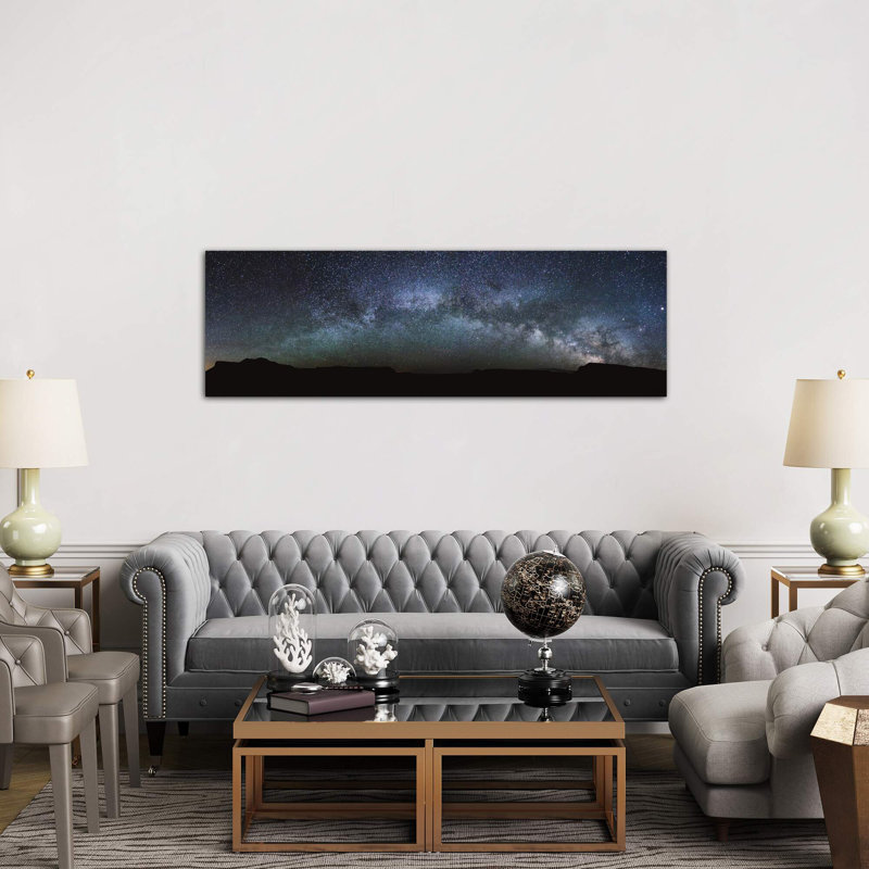 Milky Way Panoramic by Matteo Colombo - Wrapped Canvas Panoramic Print, 30.48 cm H x 91.44 cm W x 1.91 cm D