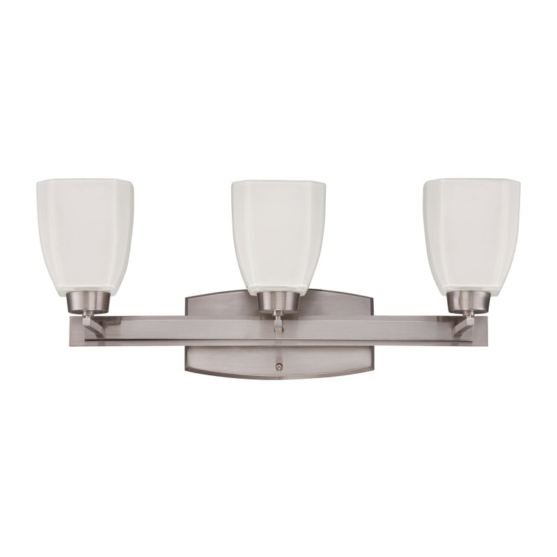 Éclairage pour meuble-lavabo 3 lumières Ellenberger, Nickel satiné brossé