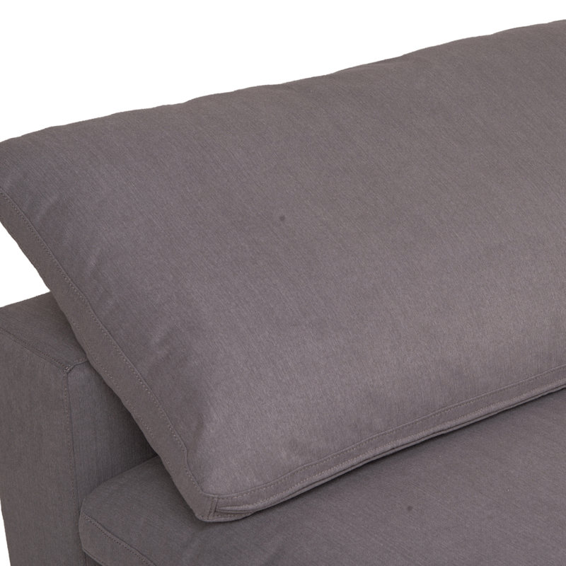 Clay Slipper Chair, Light Gray Performance