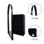 Armoire murale de salle de bain encastrée 24 po x 36 po, cadre en métal noir mat avec miroir et tablette de rangement réglable
