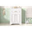 Meuble-lavabo 24 po avec lavabo en céramique intégré, armoire de salle de bain avec 2 portes, 1 tiroir basculant, meuble-lavabo simple pour salle de bain petite et moyenne, blanc-2133101195