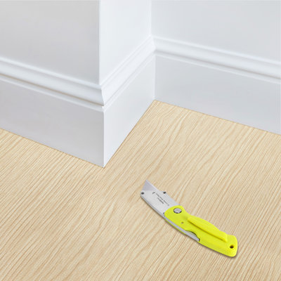 Sorbus Waterproof Wood Grain Foam Floor Tiles, 36 Tiles, 144 Sq Ft, Interlocking, Light Pine