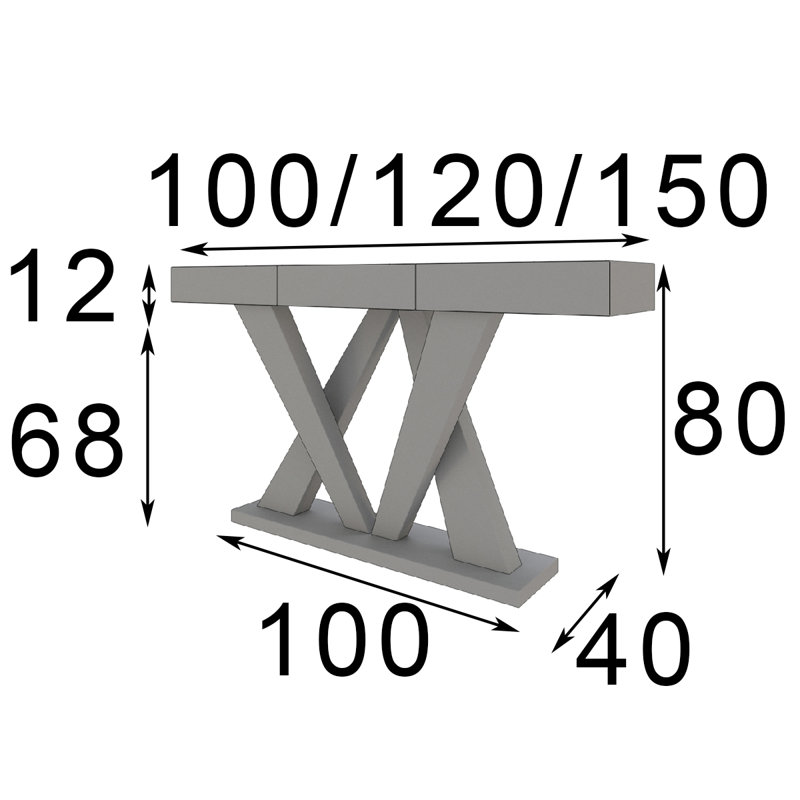 Imperium Console, 32" H x 50" W x 20" D