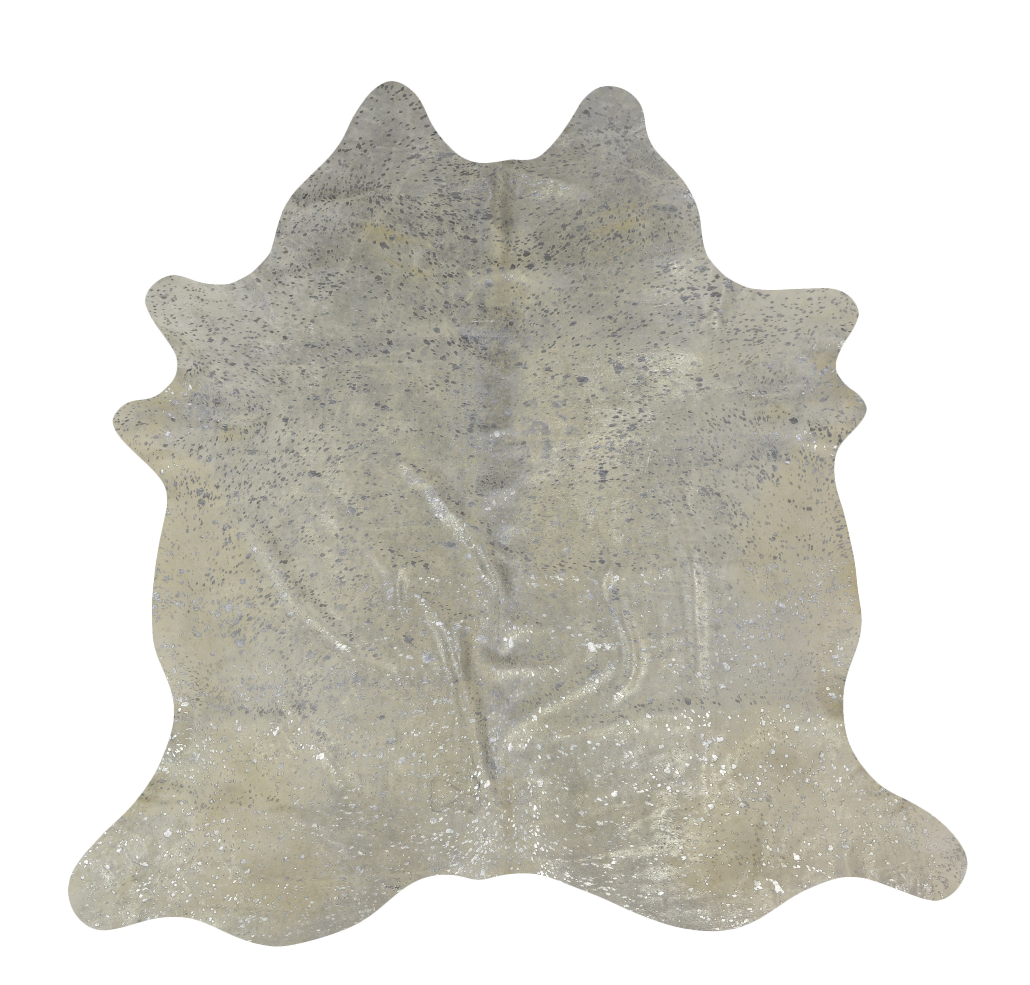 Everly Quinn Handmade Cowhide Gray/Silver Area Rug | Wayfair