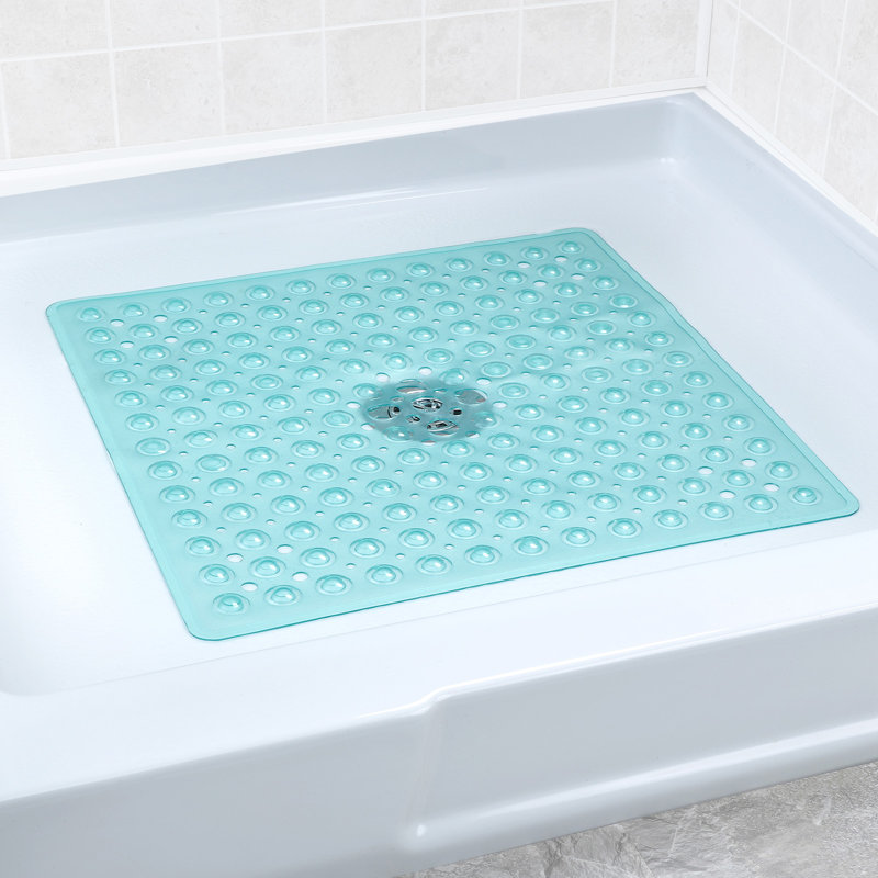 Aesop Plastic / Acrylic Non-Slip Shower Mat, Aqua