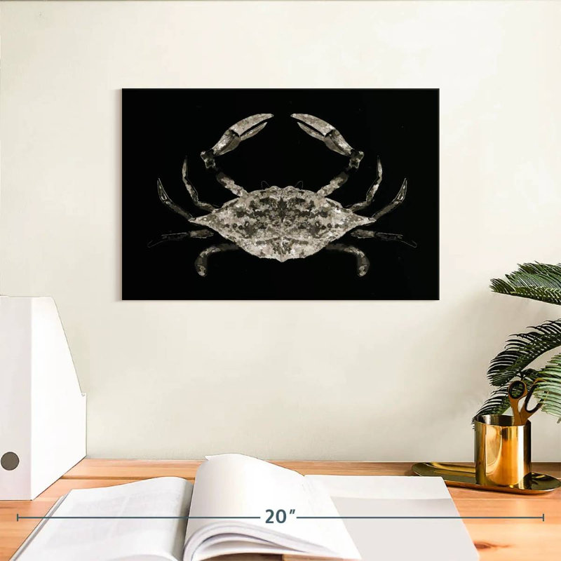 Crabe côtier I, H 8 po x l 12 po