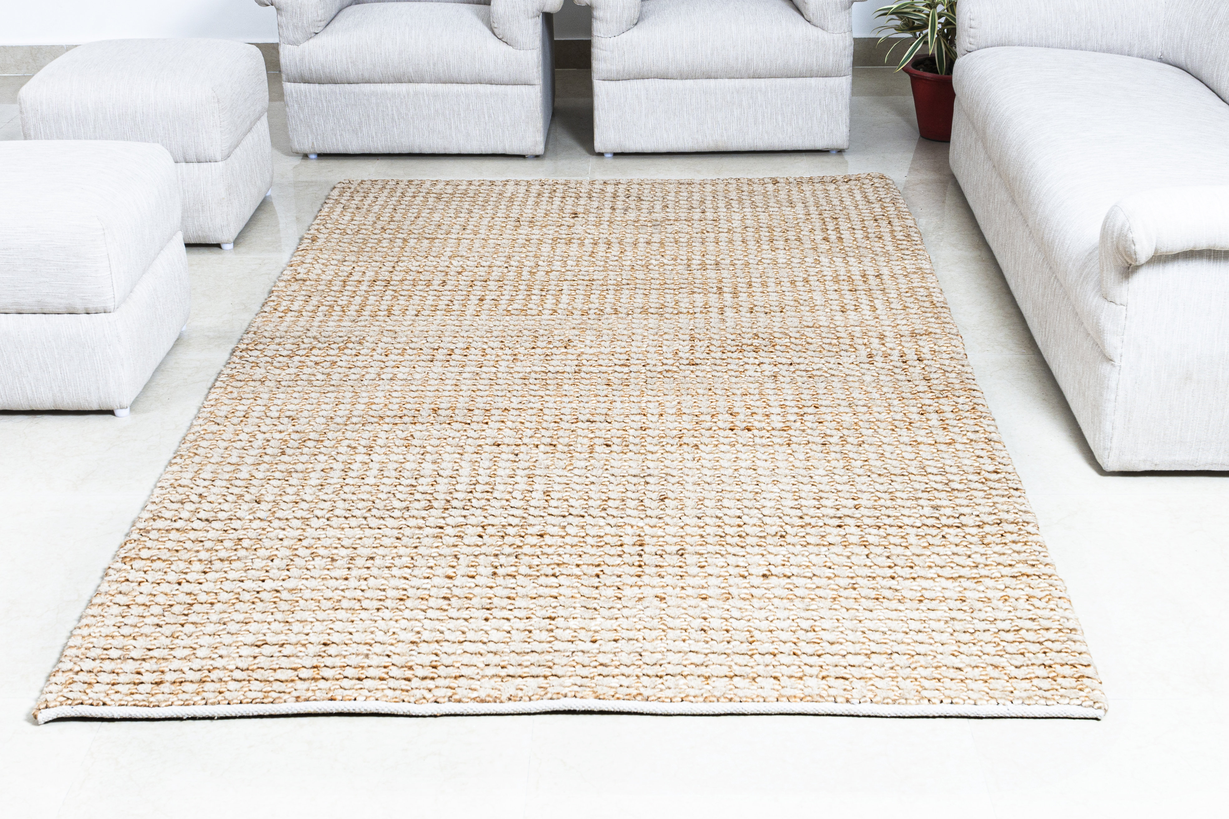 Jute Loop Rug Tufty Home Hand Woven Wool + Jute Loop Rug Natural/Brown - Wayfair Canada