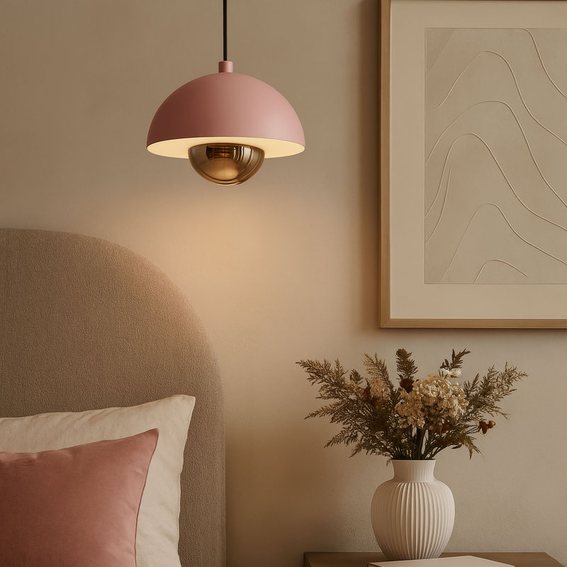 Luminaire suspendu Wint Lighting Vintra, Vieux rose, 1