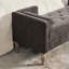 Banc de rangement avec revêtement en chenille, structure et pieds en bois massif, banc avec repose-pieds relevable avec coussin décoratif pour chambre à coucher, vestibule et siège de fenêtre-839384858