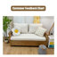 Canapé-lit modulaire 100% polyester blanc crème-129870615