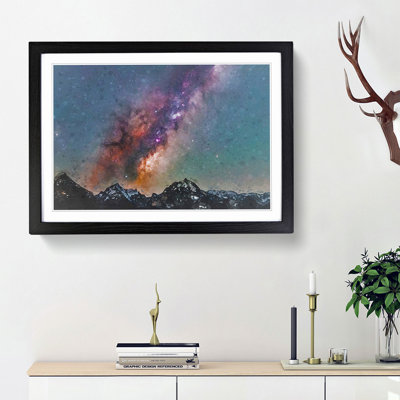 Colourful Stars Over Austria in Abstract - Picture Frame Graphic Art Print