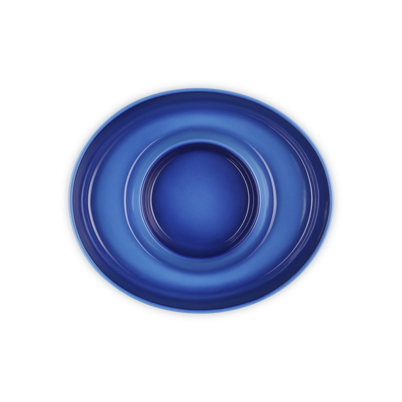 Le Creuset Stoneware Oval Chip And Dip Platter 13, Blue
