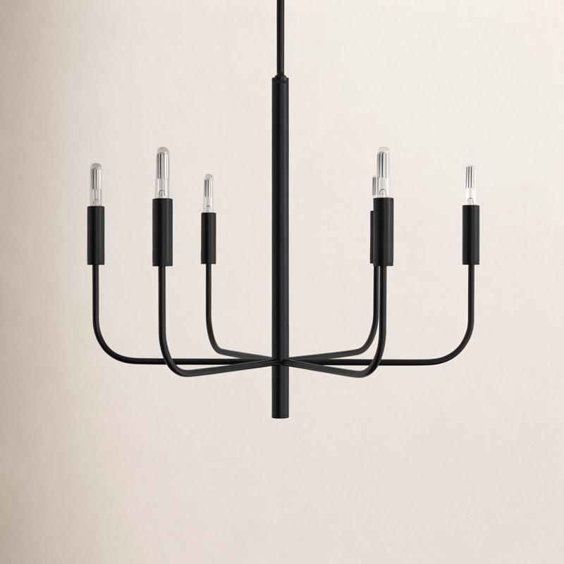 Tedder 6-Light Chandelier, Aged Iron