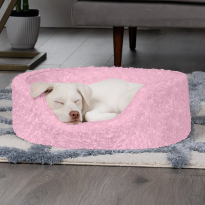Ultra Plush Oval Donut Dog Bed