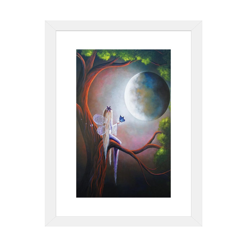 «Enchanted Beginnings» - Impression, H 24 po x l 16 po x P 1 po, Papier beaux-arts encadré blanc
