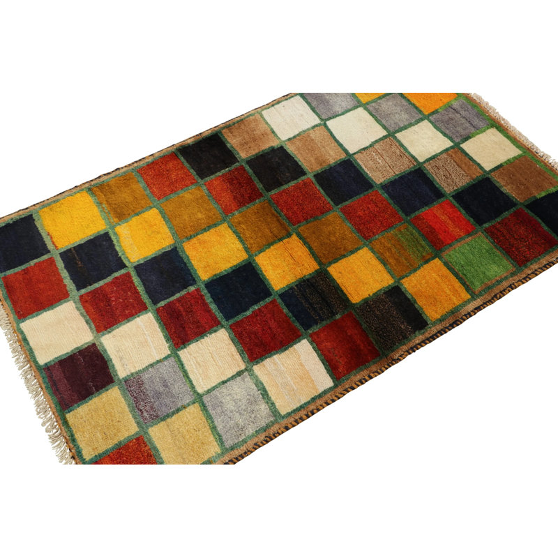 One-of-a-Kind Hand Knotted Area Rug, Rectangle 2'8" x 4'6"